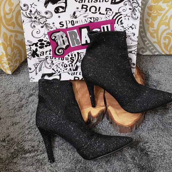 Brash Shoes - 🎄Glam Black Women Boots☃️